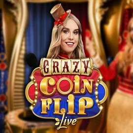 Crazy Coin Flip slot visual from Evolution available on fezbets.org.pl