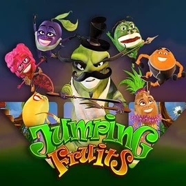 Jumping Fruits slot logo by Wazdan at Fezbet Casino